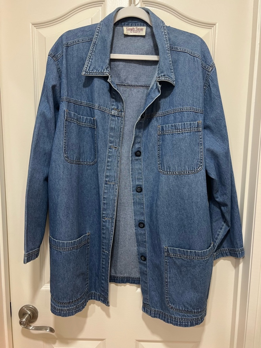 Simply Susan Denim Button-Down Jacket - Picture 5 of 6